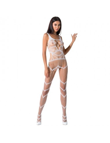 PASSION WOMAN BS058 BODYSTOCKING WHITE ONE SIZE