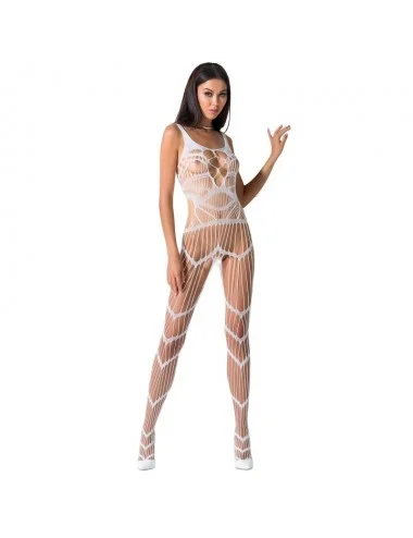 PASSION WOMAN BS058 BODYSTOCKING WHITE ONE SIZE