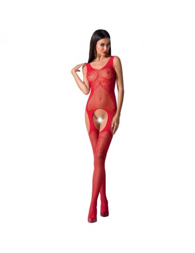 PASSION WOMAN BS061 BODYSTOCKING RED ONE SIZE