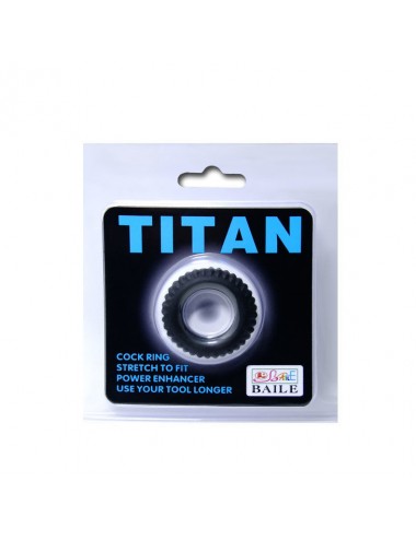 BAILE - TITAN COCKRING BLACK 1.9 CM