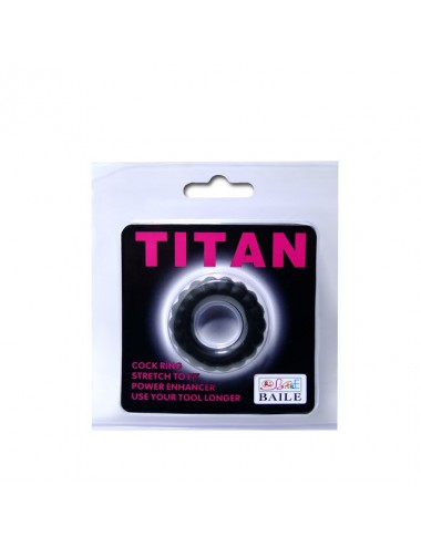 BAILE - TITAN COCKRING BLACK 2 CM