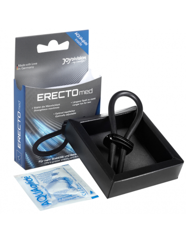 ERECTO MED SILICONE BLACK RING - M