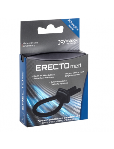 ERECTO MED SILICONE BLACK RING - M