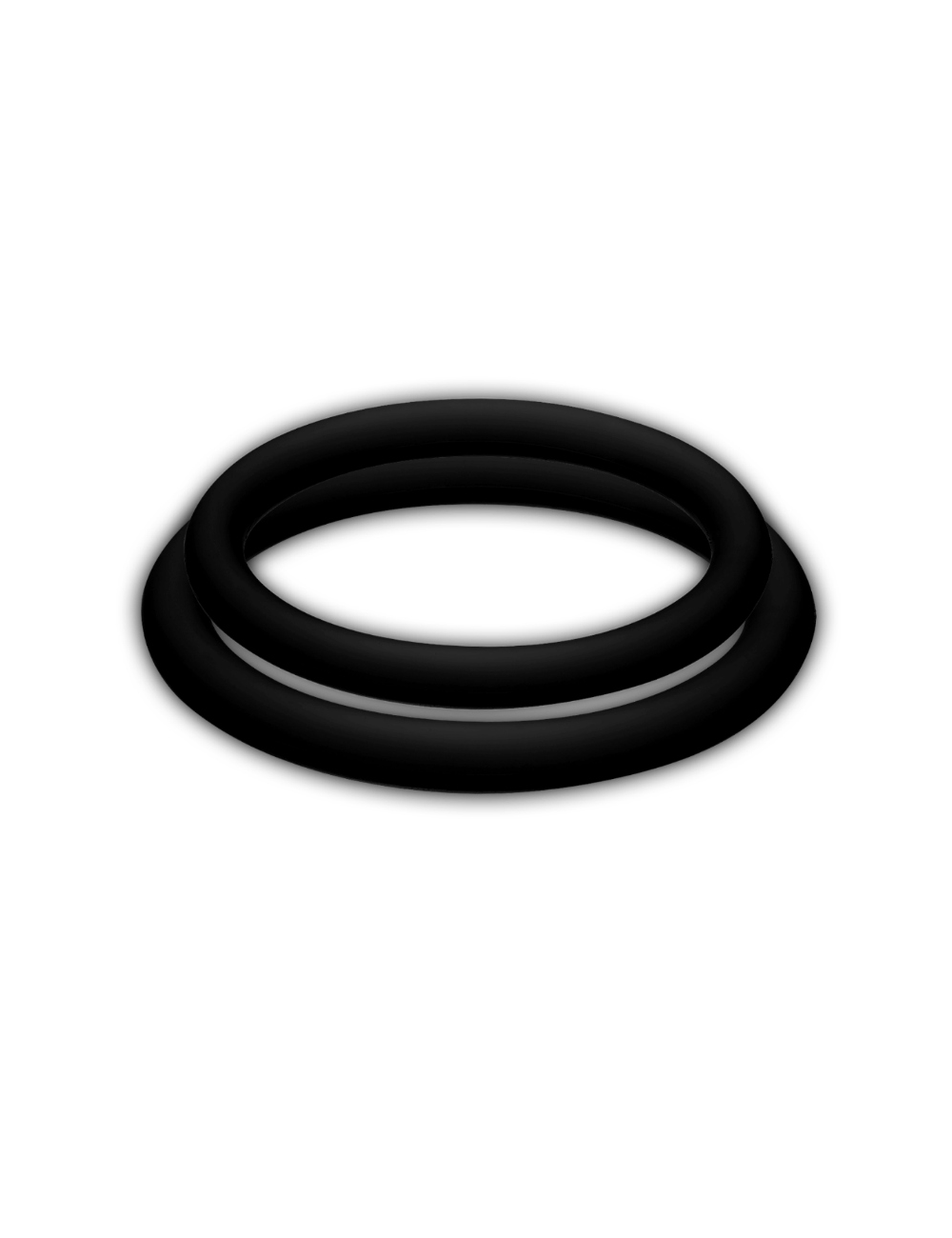 POTENZ DUO BLACK RINGS - M