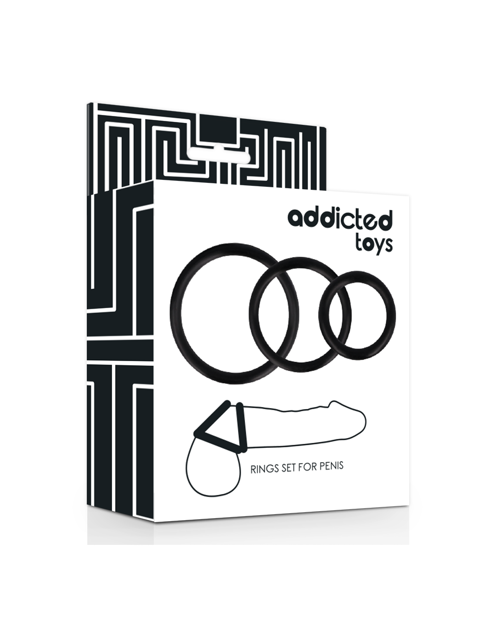 ADDICTED TOYS RINGS SET FOR PENIS BLACK ADDICTED TOYS RINGS SET FOR PENIS BLACK