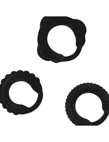 ADDICTED TOYS  C-RING SET BLACK