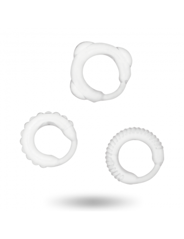 ADDICTED TOYS  C-RING SET CLEAR