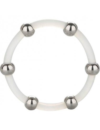 CALEX STEEL BEADED SILICONE RING XL