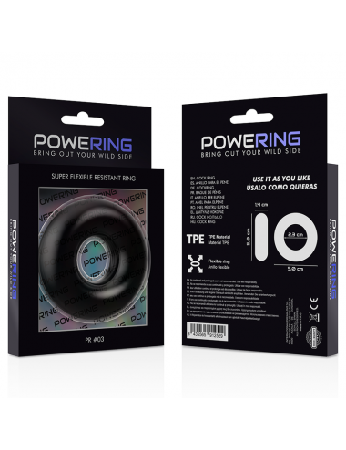 POWERING SUPER FLEXIBLE RESISTANT RING  5CM PR03 BLACK