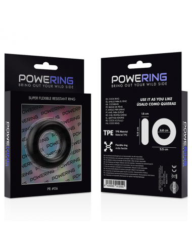 POWERING SUPER FLEXIBLE RESISTANT RING  5.5CM PR06 BLACK