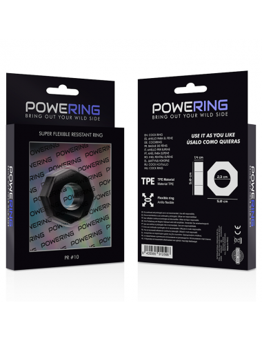 POWERING SUPER FLEXIBLE RESISTANT RING  5CM PR10  BLACK