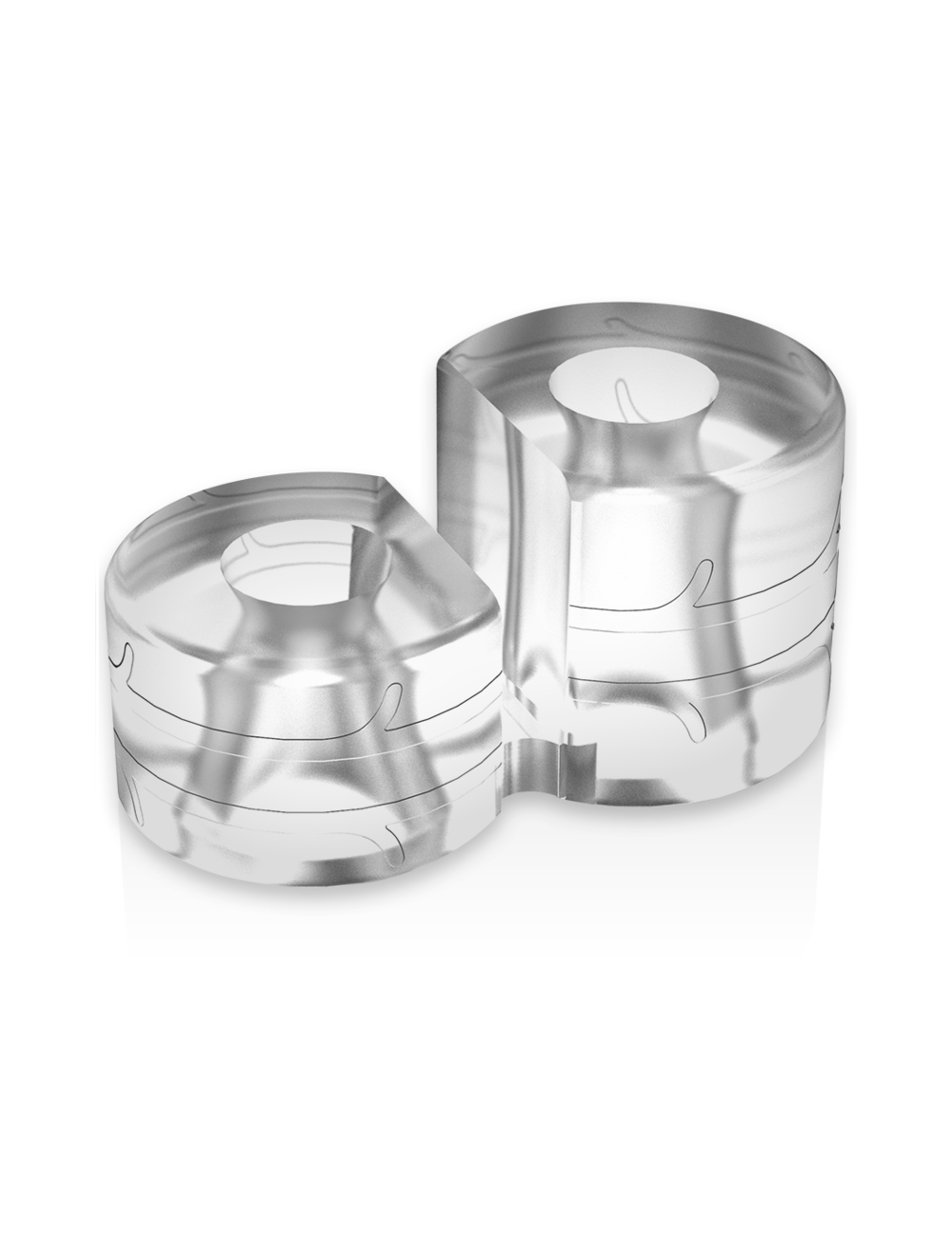 POWERING SUPER FLEXIBLE RESISTANT RING DOUBLE PR09 CLEAR POWERING SUPER FLEXIBLE RESISTANT RING DOUBLE PR09 CLEAR