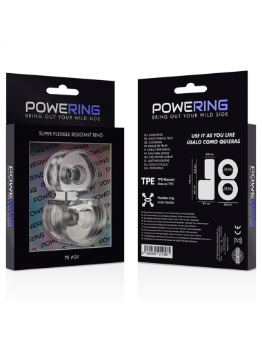 POWERING SUPER FLEXIBLE RESISTANT RING DOUBLE PR09 CLEAR