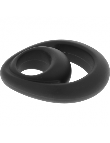 POWERING - SUPER FLEXIBLE AND RESISTANT PENIS AND TESTICLE RING PR14 BLACK