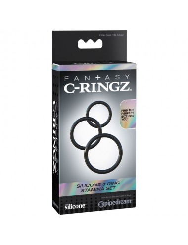 FANTASY C-RINGZ SILICONE 3 RING STAMINA SET