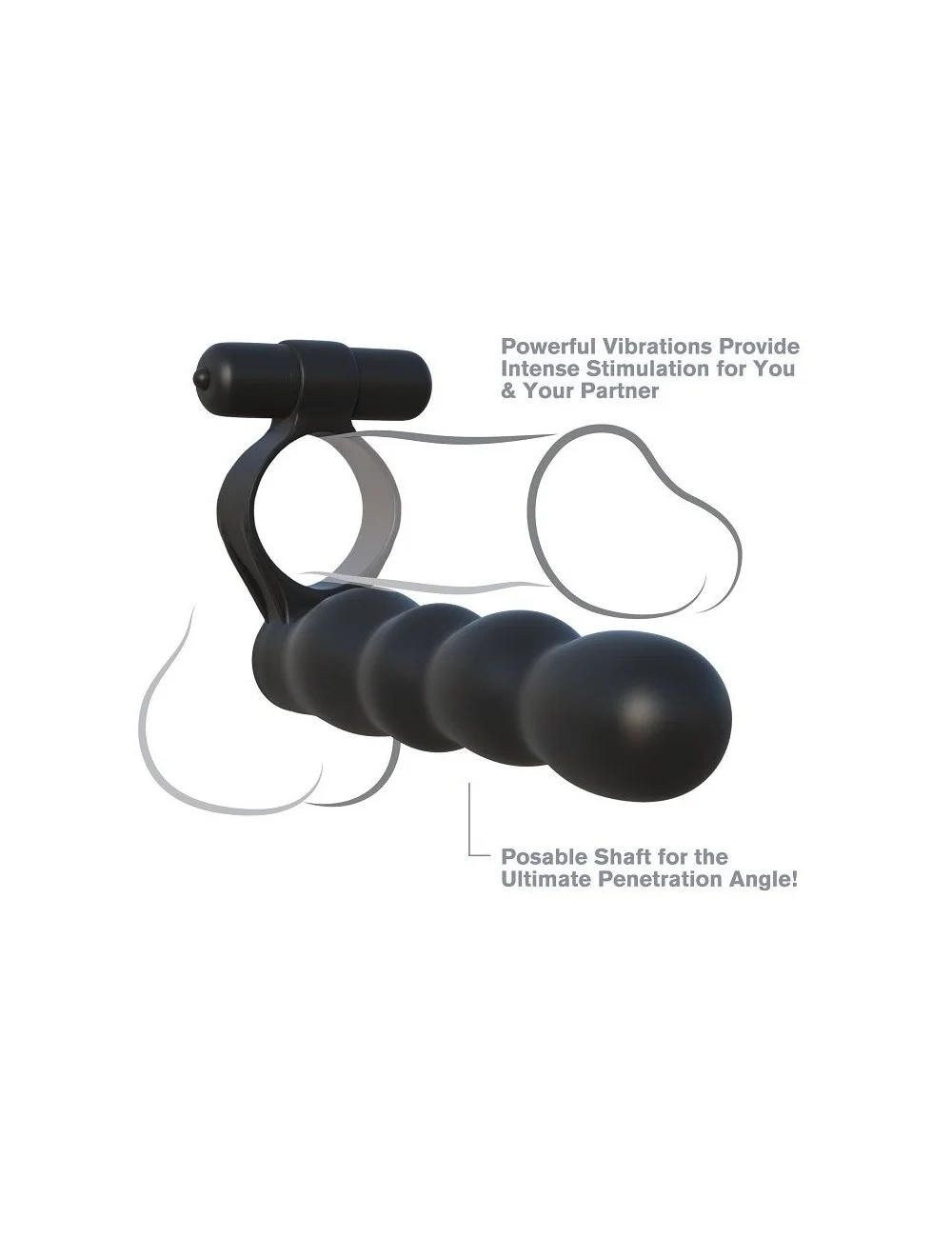 FANTASY C-RINGZ POSABLE DOUBLE PENETRATOR FANTASY C-RINGZ POSABLE DOUBLE PENETRATOR