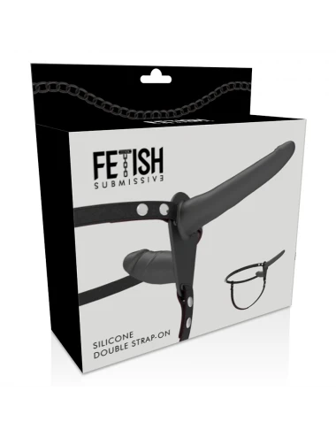 FETISH SUBMISSIVE HARNESS - BLACK DOUBLE PENETRATION