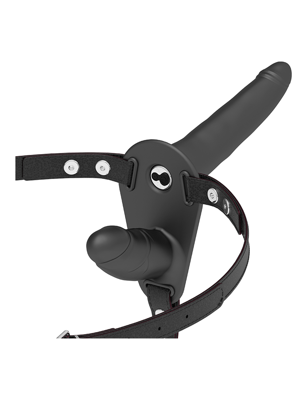FETISH SUBMISSIVE DOUBLE STRAP VIBRATOR STRAP-ON BLACK FETISH SUBMISSIVE DOUBLE STRAP VIBRATOR STRAP-ON BLACK