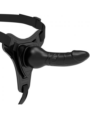 FETISH SUBMISSIVE SILICONE STRAP-ON BLACK 16CM REALISTIC