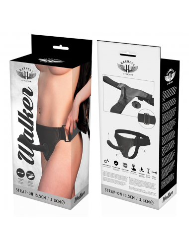 HARNESS ATTRACTION WALKER G-SPOT  BLACK  15.5 X 3.8CM