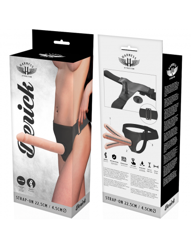 HARNESS ATTRACTION - DERICK ARTICULABLE FLESH 22.5 CM -O- 4.5 CM
