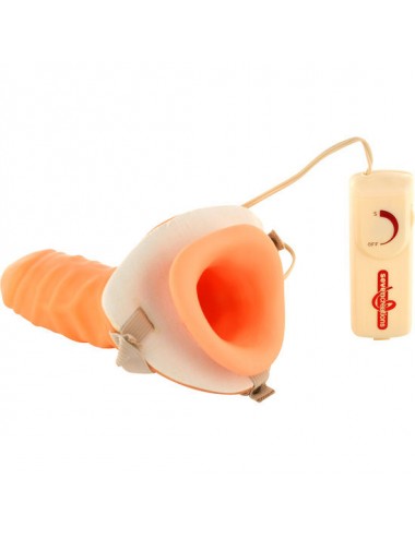 SEVENCREATIONS STRAP-ON HOLLOW EXTENDER VIBRATING