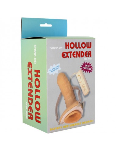 SEVENCREATIONS STRAP-ON HOLLOW EXTENDER VIBRATING