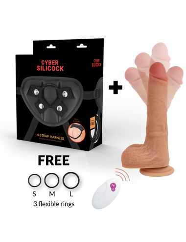 CYBER SILICOCK STRAP-ON MR RICK REMOTE CONTROL