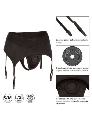 CALEX BOUNDLESS THONG WITH GARTER S/M