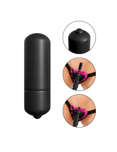 FETISH FANTASY SERIES - VIBRATING STRAP-ON SET PURPLE.