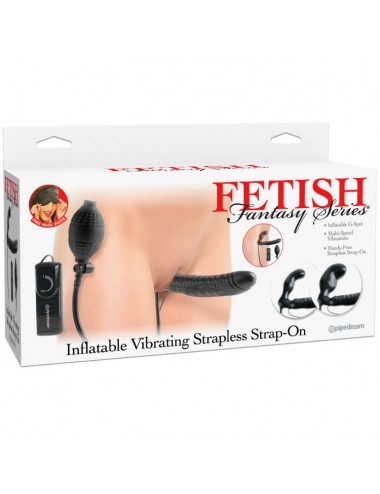 FETISH FANTASY SERIES INFLATABLE VIBRATING STRAPLESS STRAP-ON