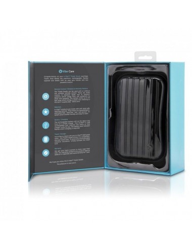 B-VIBE - TRIPLET ANAL REMOTE CONTROL BEADS BLACK