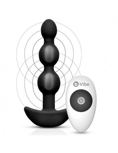 B-VIBE - TRIPLET ANAL REMOTE CONTROL BEADS BLACK