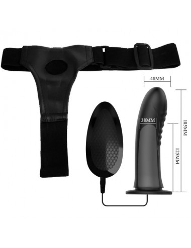 PRETTY LOVE - MYRON STRAP ON WITH VIBRATION AND HOLLOW DILDO