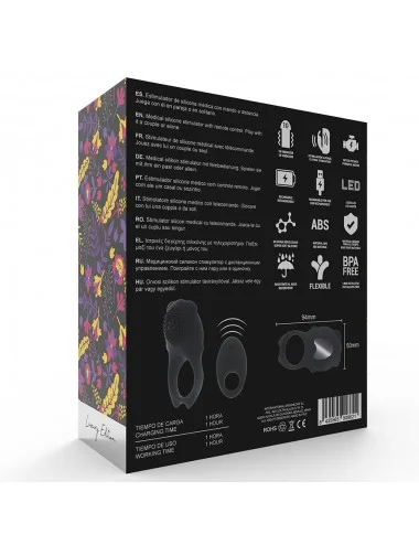 MIA COLOSSEO COCK RING REMOTE CONTROL BLACK