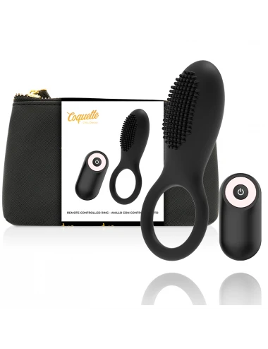 COQUETTE CHIC DESIRE COCK RING REMOTE CONTROL RECHARGEABLE BLACK/ GOLD