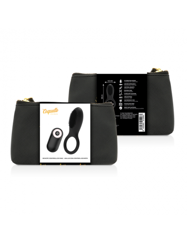 COQUETTE CHIC DESIRE COCK RING REMOTE CONTROL RECHARGEABLE BLACK/ GOLD