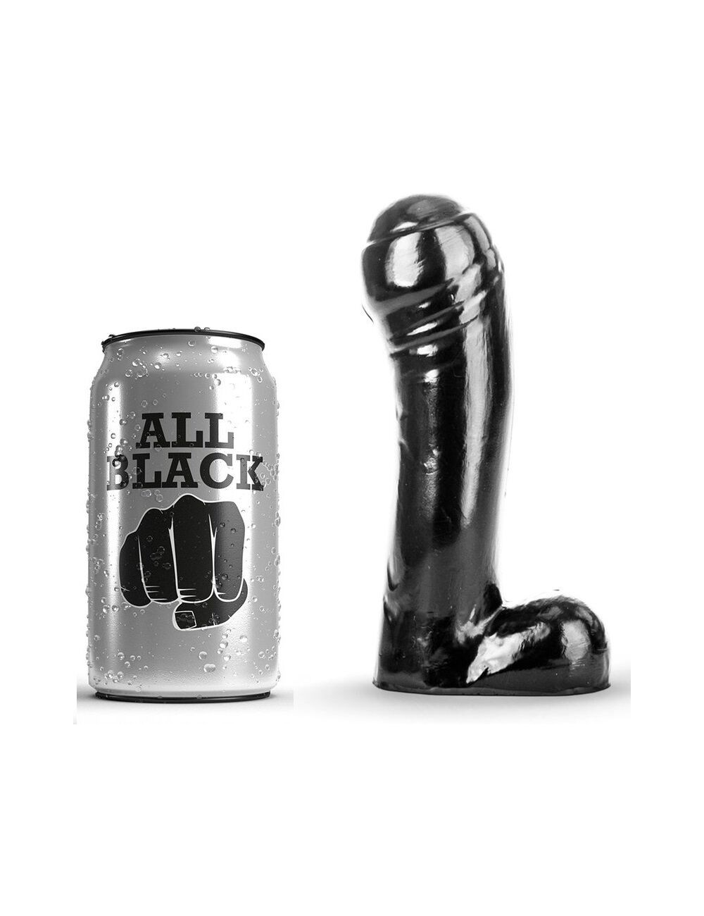 ALL BLACK DILDO 15CM ALL BLACK DILDO 15CM