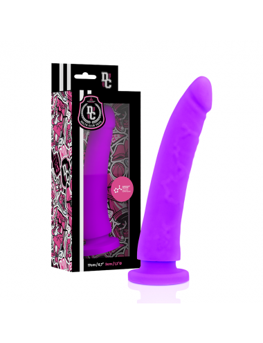 DELTA CLUB TOYS HARNESS + DONG PURPLE SILICONE 17 X 3 CM