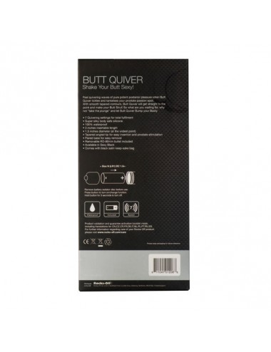 BUTT QUIVER 7 SPEED ANAL ESTIMULATOR BLACK.