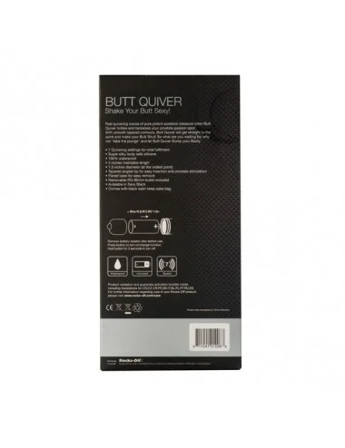 BUTT QUIVER 7 SPEED ANAL ESTIMULATOR BLACK.