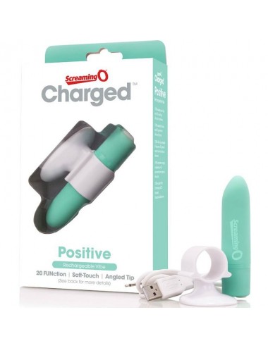 SCREAMING O RECHARGEABLE MASSAGER - POSITIVE - GREEN