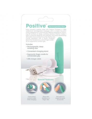 SCREAMING O RECHARGEABLE MASSAGER - POSITIVE - GREEN