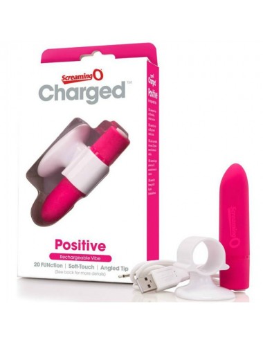 SCREAMING O RECHARGEABLE MASSAGER - POSITIVE - PINK