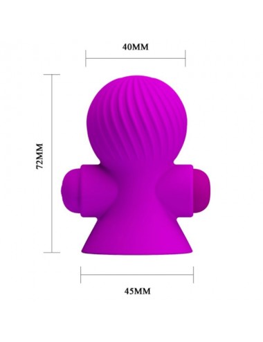 PRETTY LOVE - NIPPLE STIMULATORS 12M LILAC VIBRATION