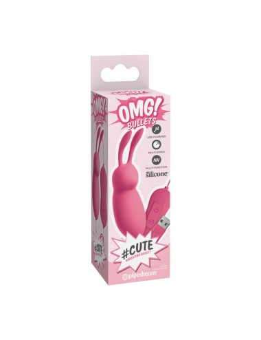 OMG CUTE RABBIT POWERFUL PINK VIBRATOR USB