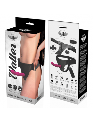 HARNESS ATTRACTION - RNES WALTER WITH VIBRATION 15.5 CM -O- 3.7 CM