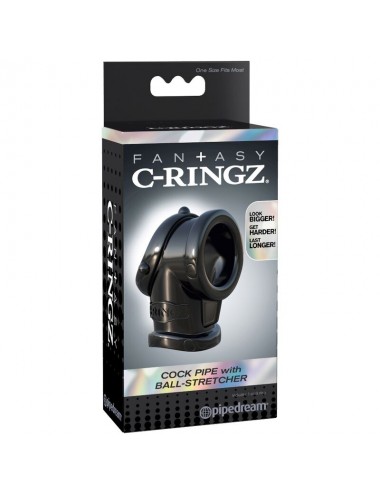 FANTASY C-RINGZ  COCK PIPE WITH BALL STRECH