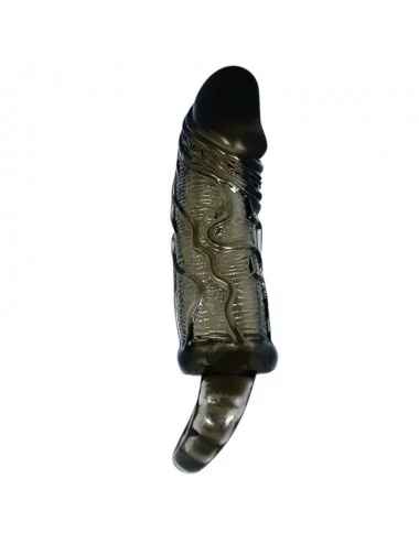 BAILE - PENIS EXTENDER COVER WITH STRAP FOR TESTICLES BLACK 13.5 CM