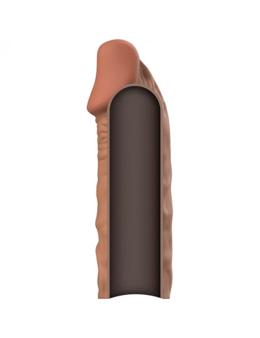 VIRILXL PENIS EXTENDER EXTRA COMFORT SLEEVE V5 BROWN
